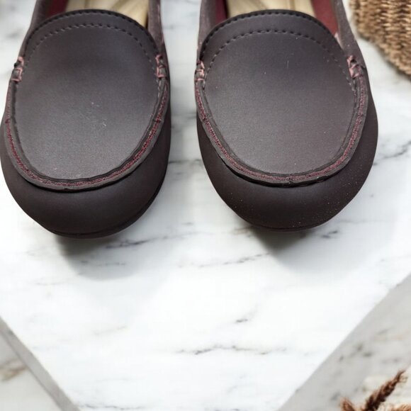 Crocs NWOB Marin ColorLite Loafers Women's Size 6.5 Mahogany Brown Slip On - Picture 3 of 11